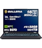 ガレリア/RTX3060/Ryzen7/144Hz/ゲーミングノートPC Amazon.co.jp: ガレリア ゲーミングノートPC 【 RTX 5060 / Ryzen AI 7